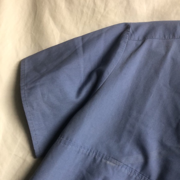 Blue scrub top nurse medical uniform 2 pockets xs - Picture 3 of 10